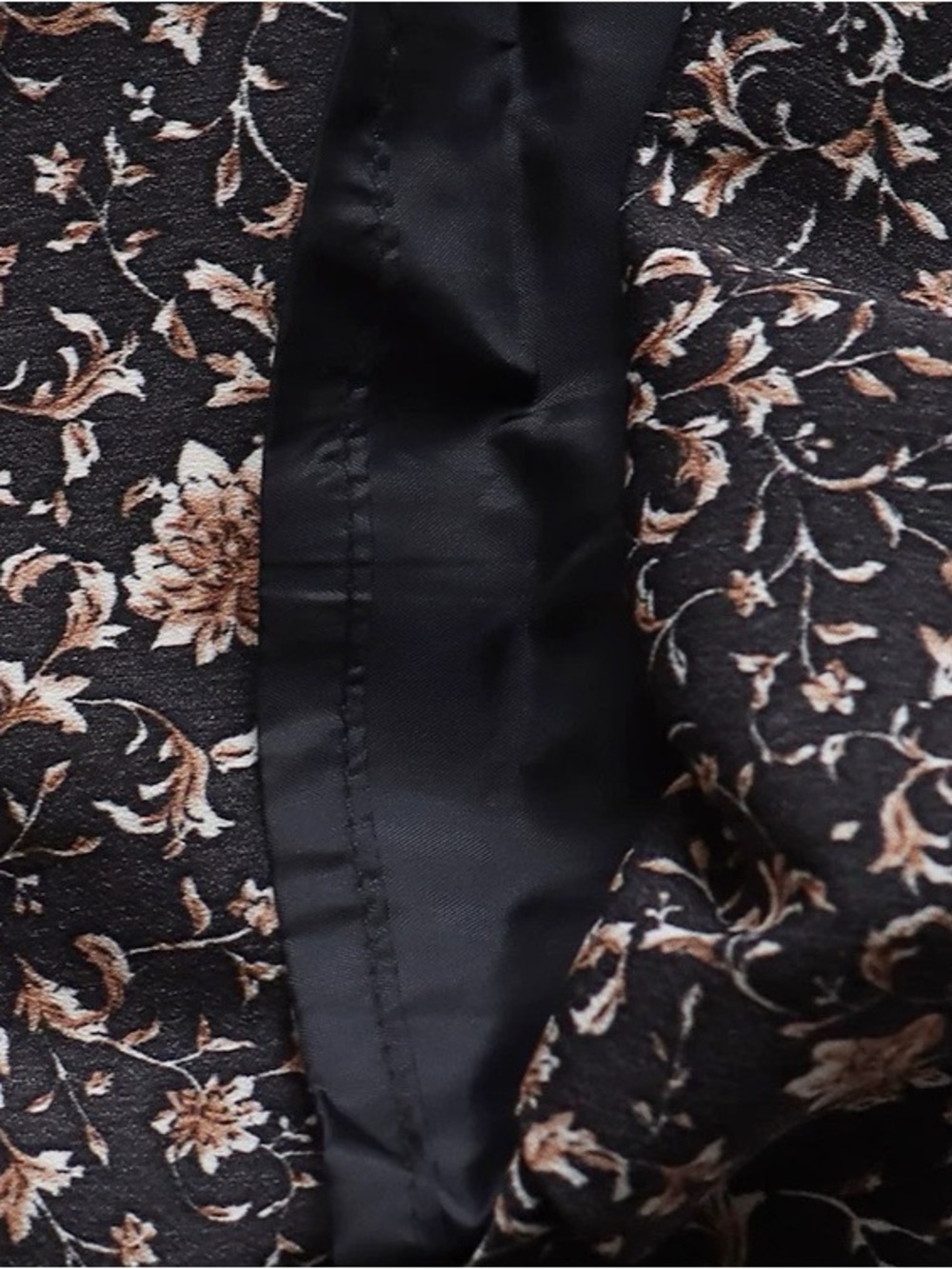 Floral Button-Front Maxi Dress in Black and Blush - Picture 8 of 8